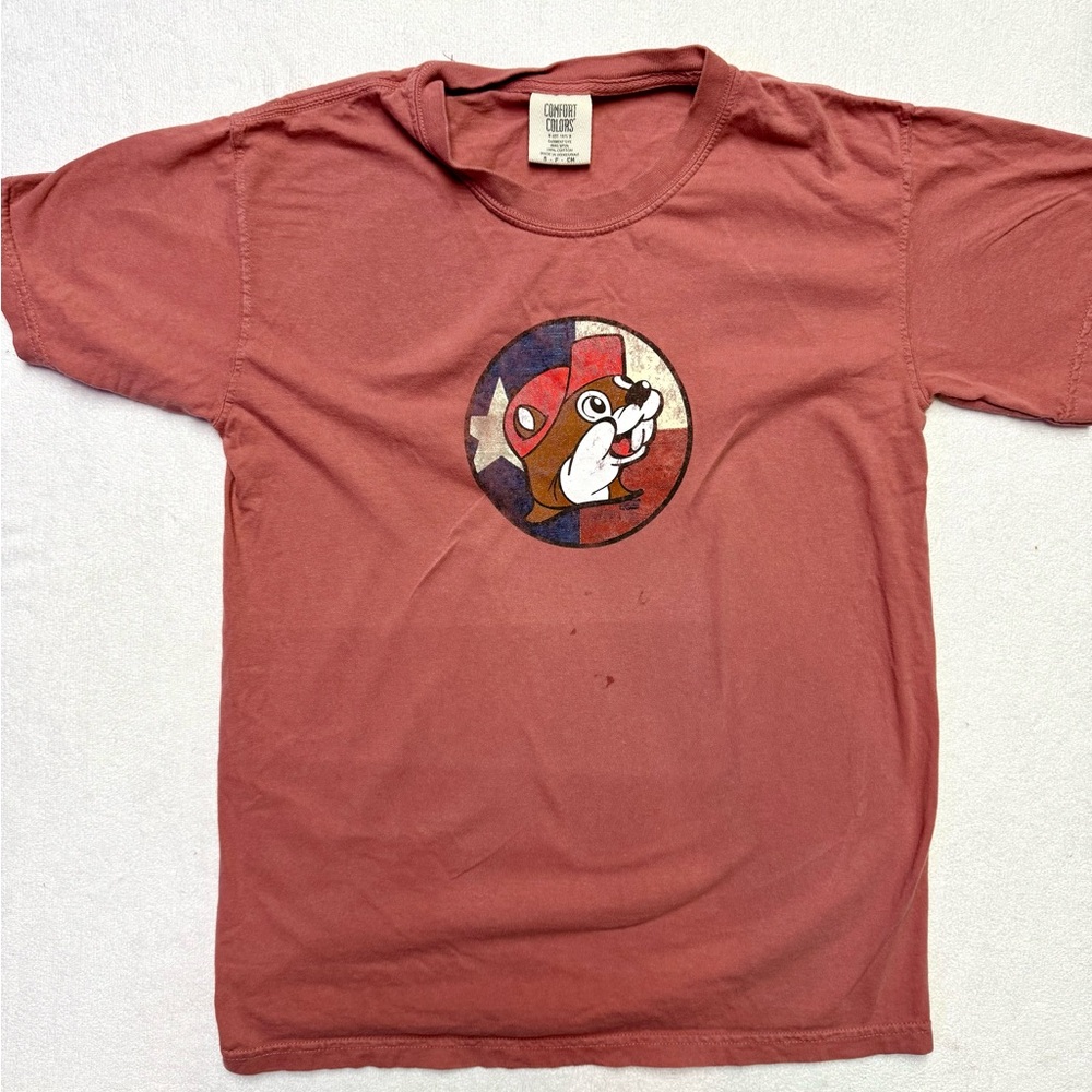 But-ee’s Beaver Comfort Colors Rust Red Short Sleeve Tee
